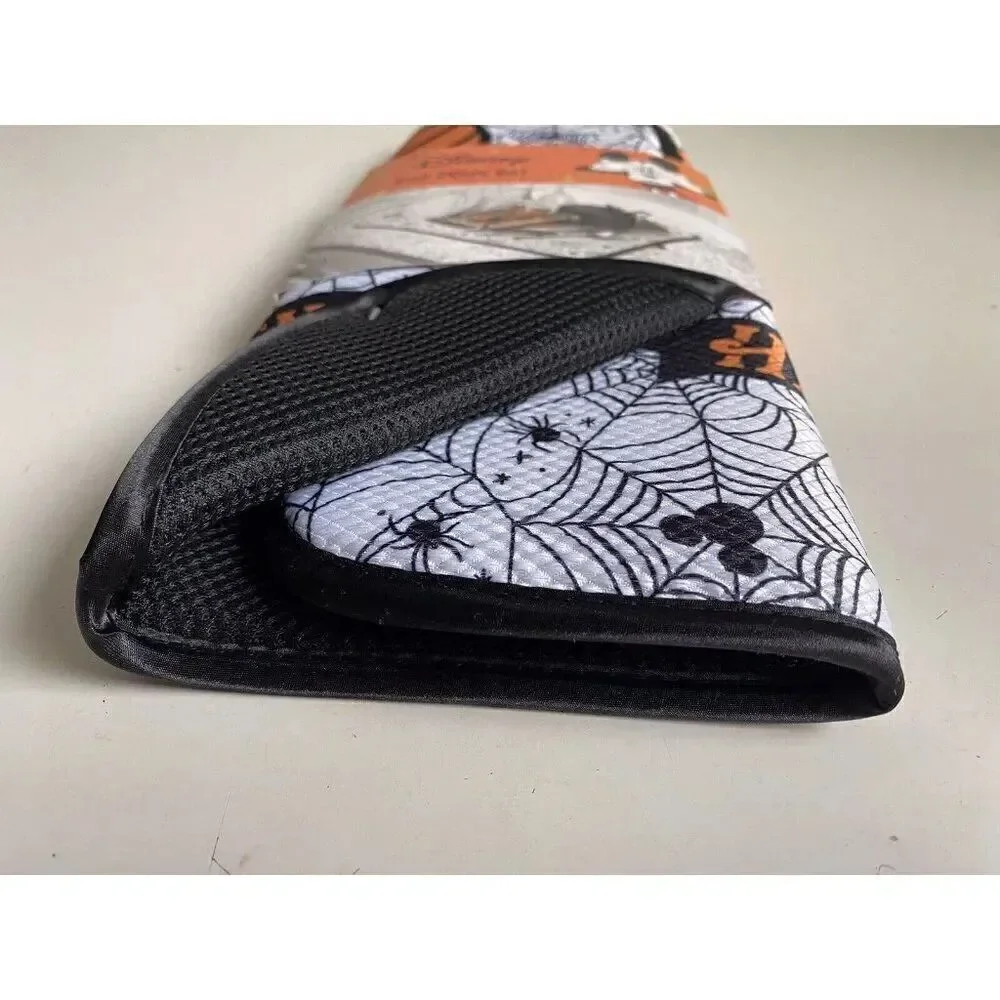 Disney Mickey‎ Mouse Halloween Dish Drying Mat 16”x18” Spider Web Pumpkin NEW